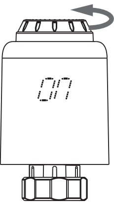 Utilisation de la tête thermostatique ZigBee Moes ZTRV-PJ-601-MS